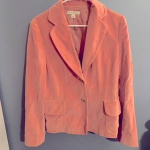 Banana Republic pink velvet blazer. Size 8.